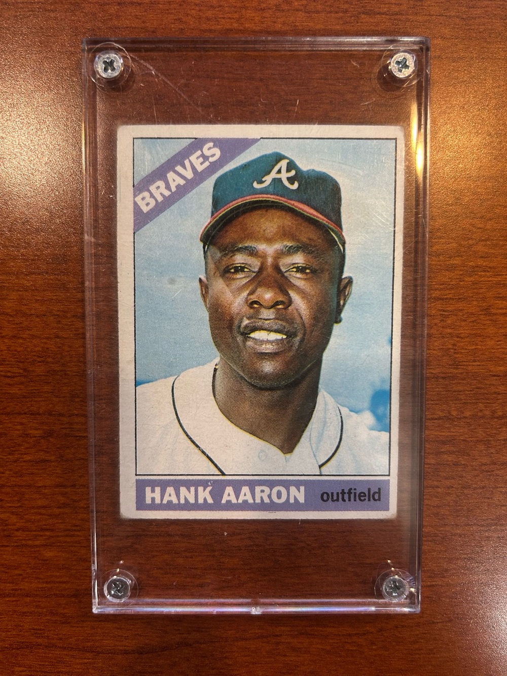 1966 Hank Aaron Topps #500 Card